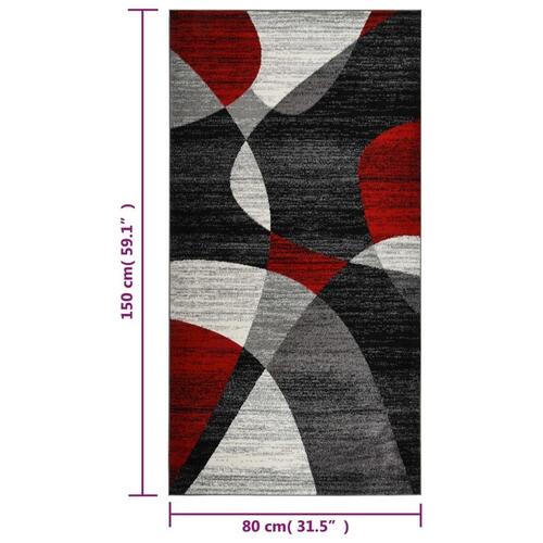 Gulvtæppe 80x150 cm flerfarvet