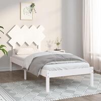 Sengeramme 90x200 cm massivt træ hvid