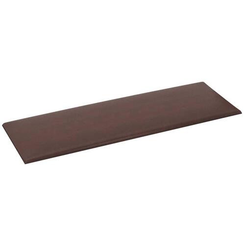 Vægpaneler 12 stk. 90x30 cm 3,24 m² kunstlæder brun