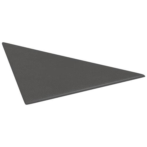 Vægpaneler 12 stk. 30x30 cm 0,54 m² kunstlæder grå