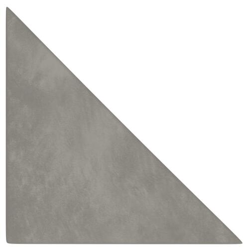 Vægpaneler 12 stk. 30x30 cm 0,54 m² fløjl lysegrå