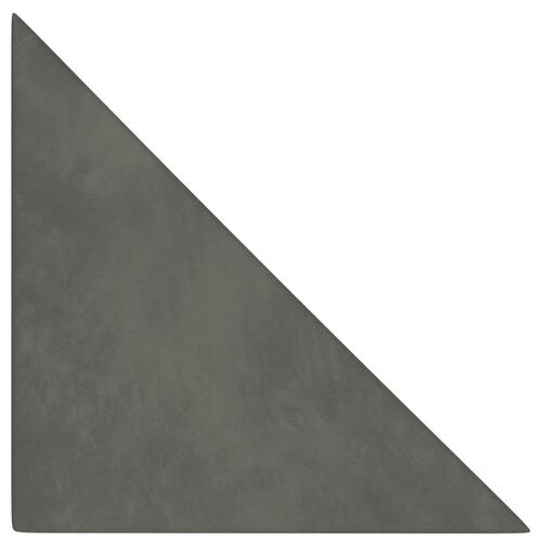 Vægpaneler 12 stk. 30x30 cm 0,54 m² fløjl mørkegrå