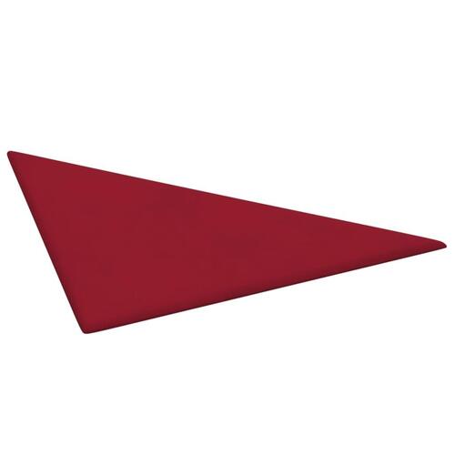 Vægpaneler 12 stk. 30x30 cm 0,54 m² fløjl vinrød