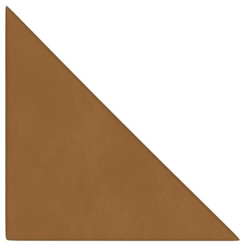 Vægpaneler 12 stk. 30x30 cm 0,54 m² fløjl brun