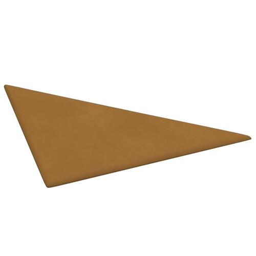 Vægpaneler 12 stk. 30x30 cm 0,54 m² fløjl brun