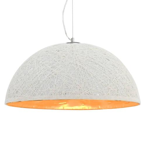 Pendellampe Ø 50 cm E27 hvid og guld