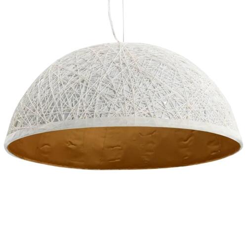 Pendellampe Ø 50 cm E27 hvid og guld