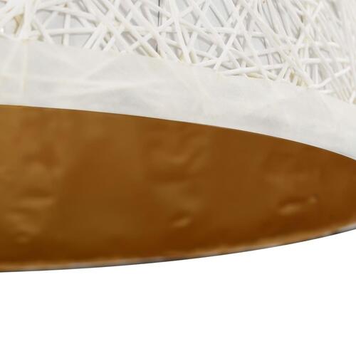 Pendellampe Ø 50 cm E27 hvid og guld
