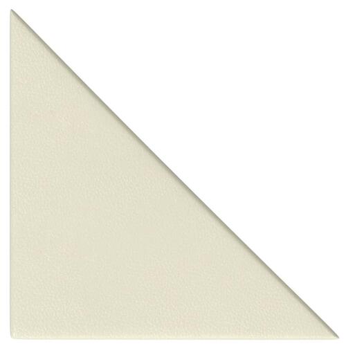 Vægpaneler 12 stk. 30x30 cm 0,54 m² kunstlæder cremefarvet