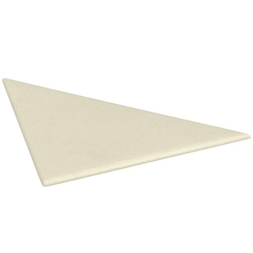Vægpaneler 12 stk. 30x30 cm 0,54 m² kunstlæder cremefarvet