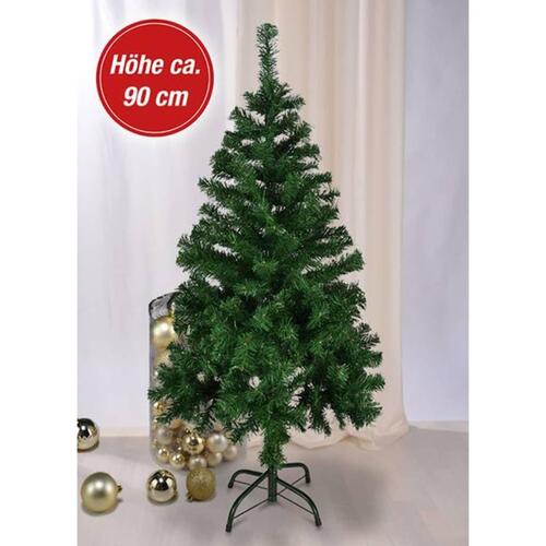 HI juletræ med metalfod 90 cm grøn