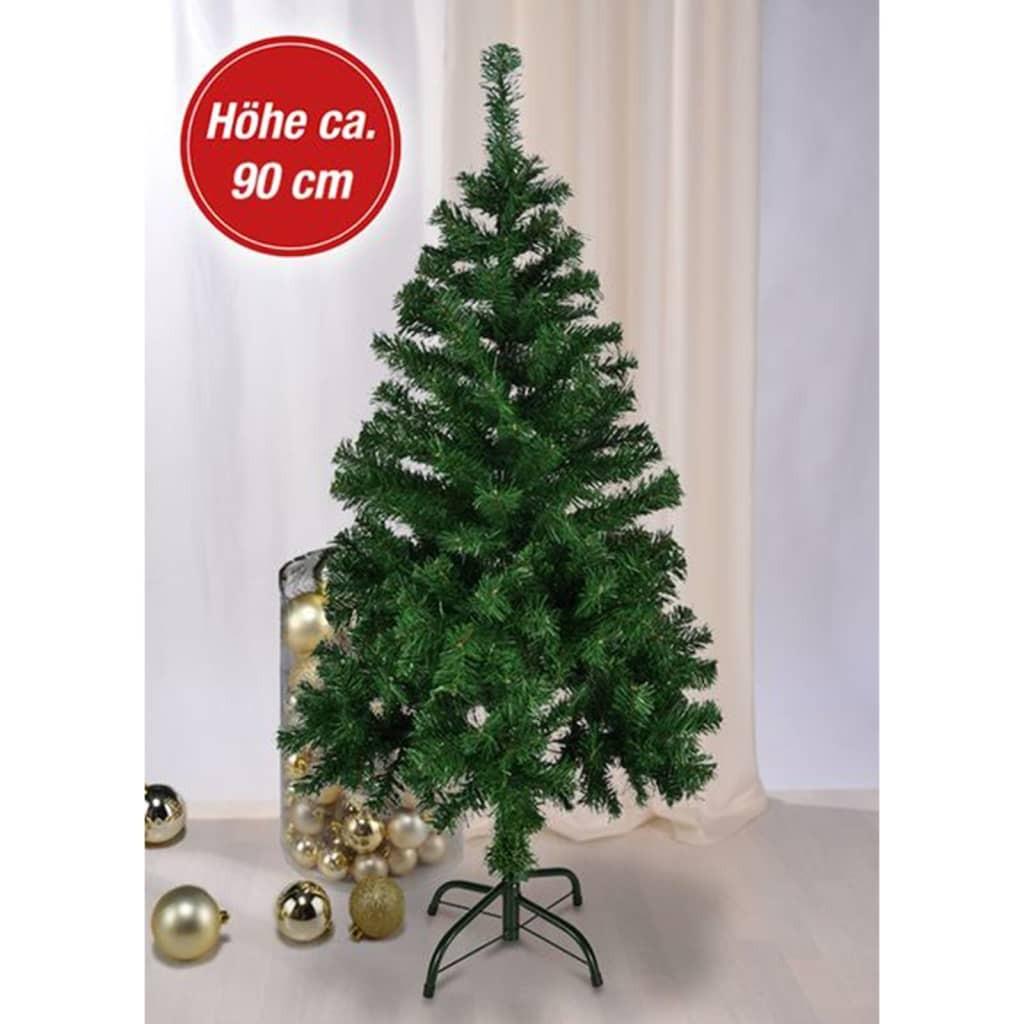 HI juletræ med metalfod 90 cm grøn