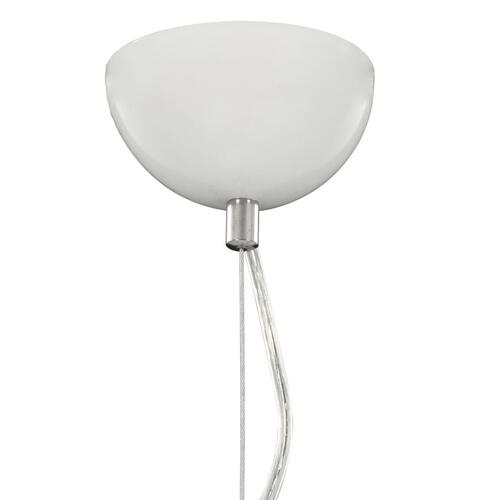 Pendellampe Ø 50 cm E27 hvid og sølvfarvet