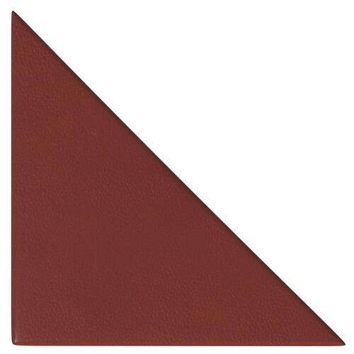 Vægpaneler 12 stk. 30x30 cm 0,54 m² kunstlæder vinrød
