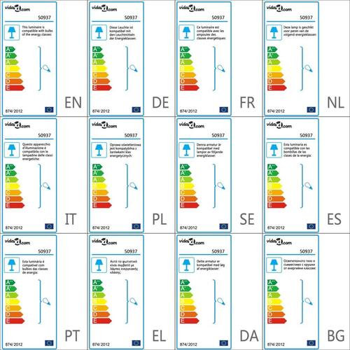 Pendellampe Ø 50 cm E27 hvid og sølvfarvet