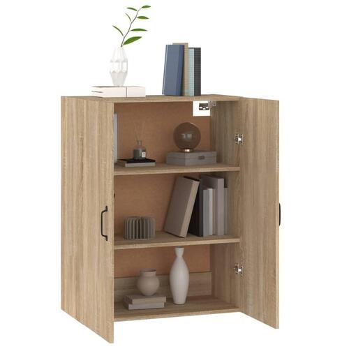 Vægskab 69,5x34x90 cm konstrueret træ sonoma-eg