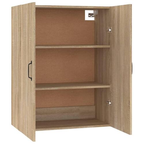 Vægskab 69,5x34x90 cm konstrueret træ sonoma-eg