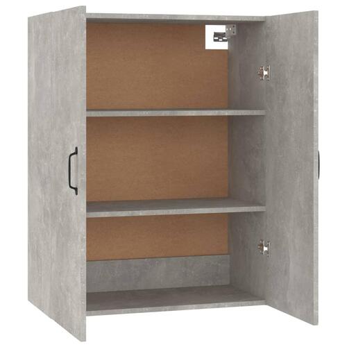 Vægskab 69,5x34x90 cm konstrueret træ betongrå
