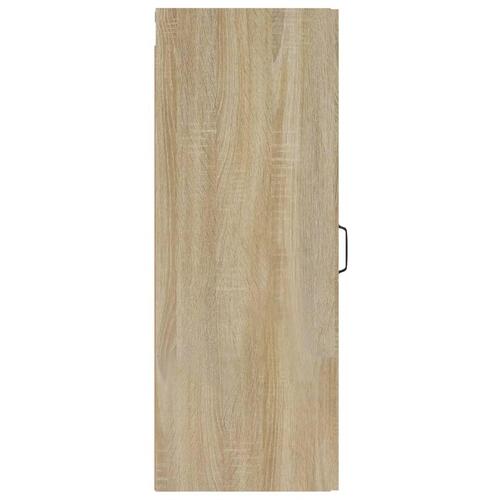 Vægskab 34,5x34x90 cm konstrueret træ sonoma-eg