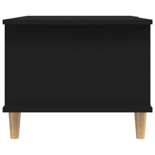 Sofabord 90x50x40 cm konstrueret træ sort