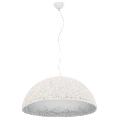 Pendellampe Ø 70 cm E27 hvid og sølvfarvet