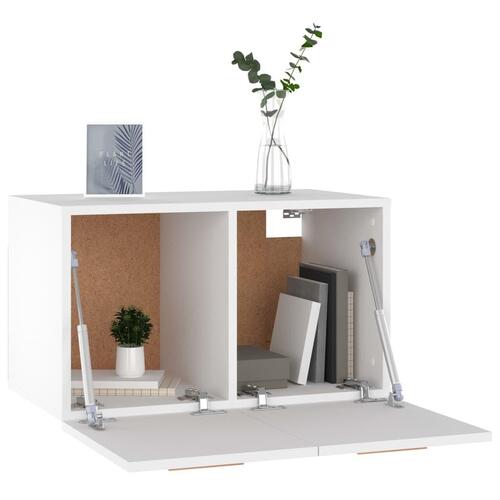Vægskab 60x36,5x35 cm konstrueret træ hvid