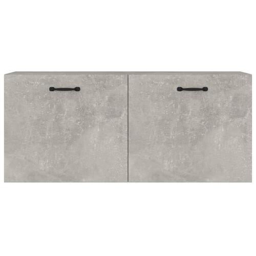 Vægskab 80x36,5x35 cm konstrueret træ betongrå
