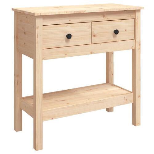 Konsolbord 75x35x75 cm massivt fyrretræ