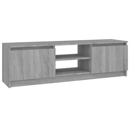 Tv-bord 120x30x35,5 cm konstrueret træ grå sonoma-eg