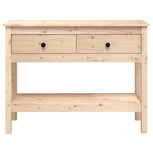 Konsolbord 100x35x75 cm massivt fyrretræ