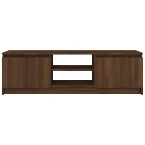 Tv-bord 120x30x35,5 cm konstrueret træ brun egetræsfarve