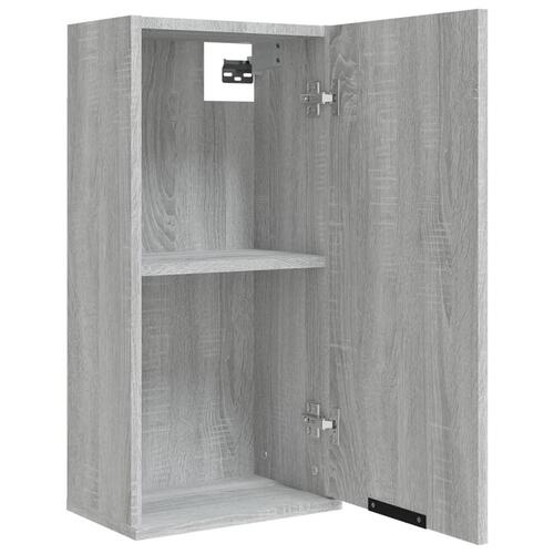 Væghængt badeværelsesskab 32x20x67 cm grå sonoma-eg