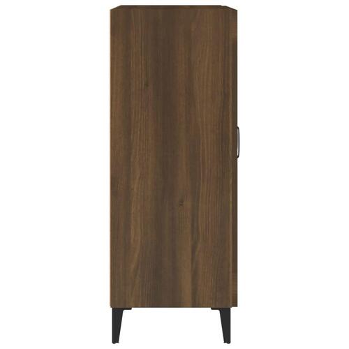 Skænk 69,5x34x90 cm konstrueret træ brun egetræsfarve