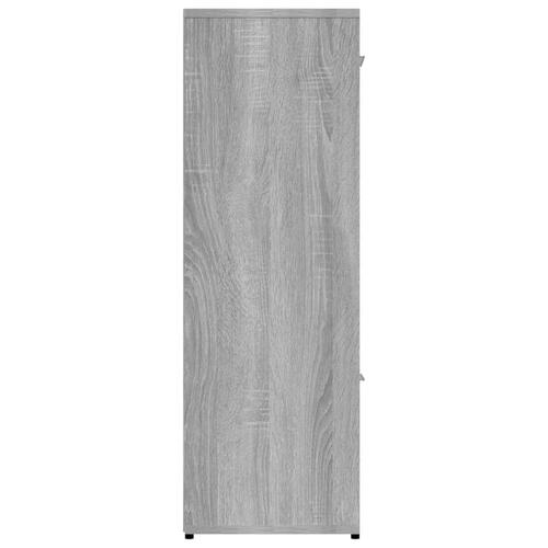 Bogreol 90x30x90 cm konstrueret træ grå sonoma-eg
