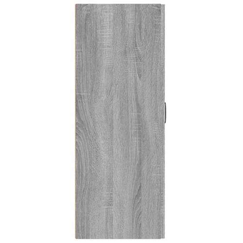 Vægskab 69,5x34x90 cm konstrueret træ grå sonoma-eg