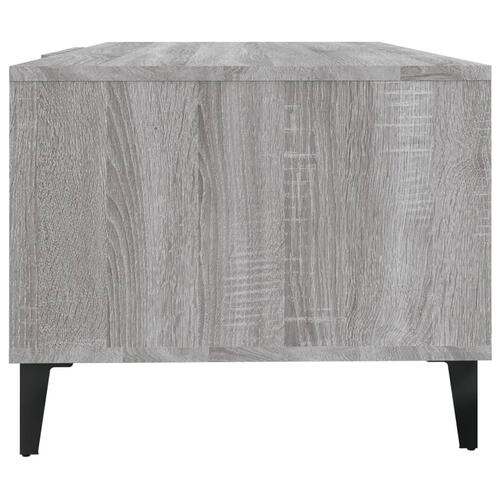 Sofabord 102x50x40 cm konstrueret træ grå sonoma-eg