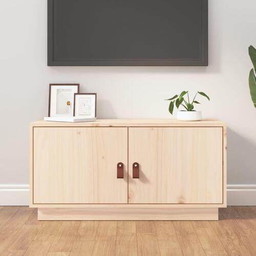 Tv-bord 80x34x40 cm massivt fyrretræ