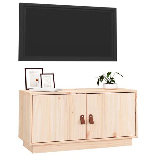 Tv-bord 80x34x40 cm massivt fyrretræ
