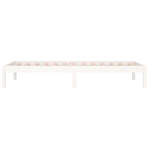 Daybed 90x190 cm Single massivt fyrretræ hvid