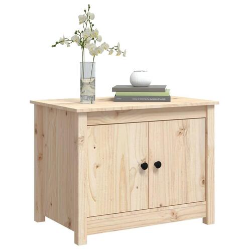Sofabord 71x49x55 cm massivt fyrretræ