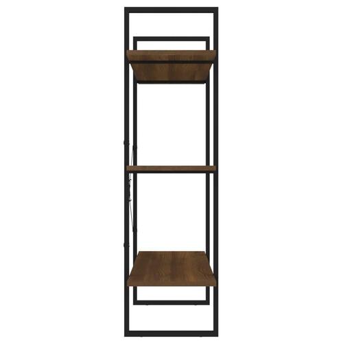 Bogreol 100x30x105 cm konstrueret træ sonoma-eg