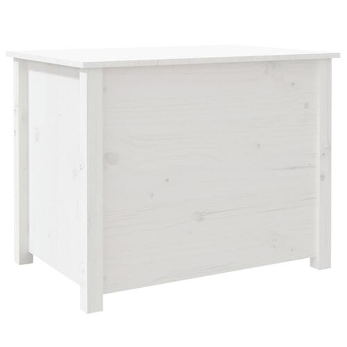 Sofabord 71x49x55 cm massivt fyrretræ hvid