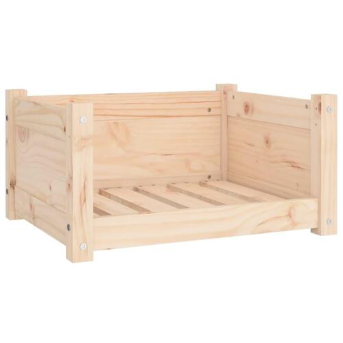 Hundeseng 55,5x45,5x28 cm massivt fyrretræ