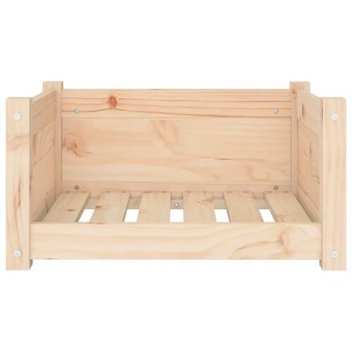 Hundeseng 55,5x45,5x28 cm massivt fyrretræ