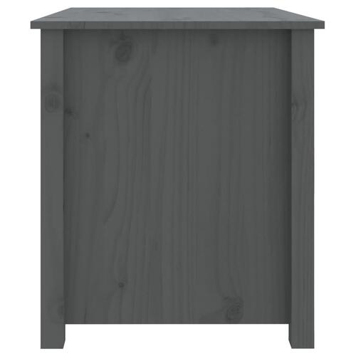 Sofabord 71x49x55 cm massivt fyrretræ grå