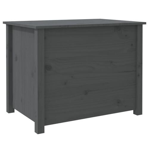 Sofabord 71x49x55 cm massivt fyrretræ grå