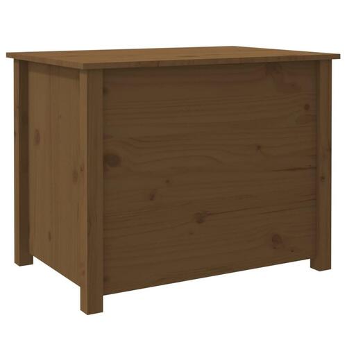 Sofabord 71x49x55 cm massivt fyrretræ gyldenbrun