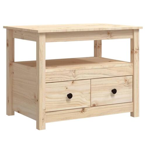 Sofabord 71x49x55 cm massivt fyrretræ