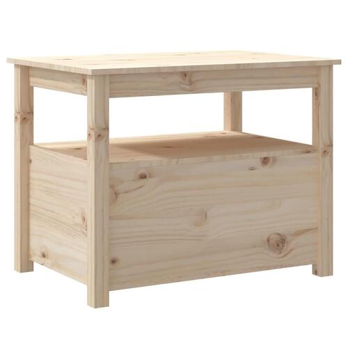 Sofabord 71x49x55 cm massivt fyrretræ