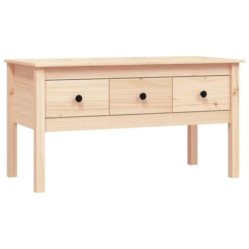 Sofabord 102x49x55 cm massivt fyrretræ